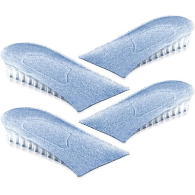 Semelles à Rehausser Multicouches Transparentes en Silicone Absorbant les Chocs Rehausseurs de Chaussures Élévateur 2cm 1 2cm gray