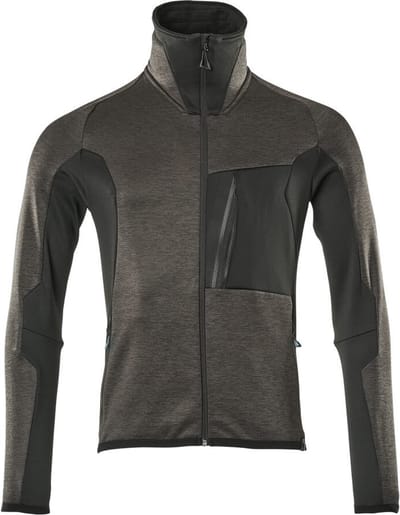 Mascot Advanced Fleecetrui met rits 17103-316 - donkerantraciet/zwart - 2XL