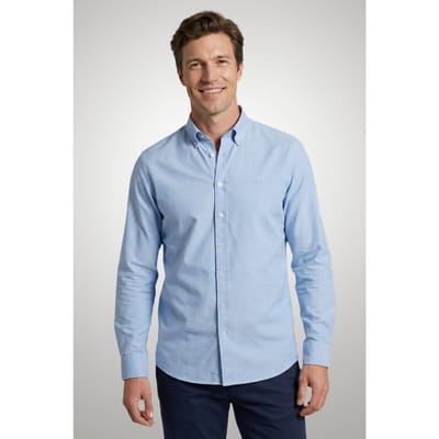 McGregor Stretch Pique Shirt Light Blue Size: S | Casual Shirts Outlet | Heren | Blauw