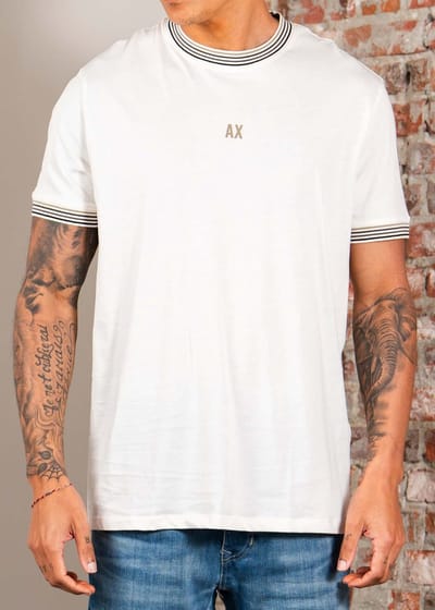 Armani Exchange T-shirt - cream
