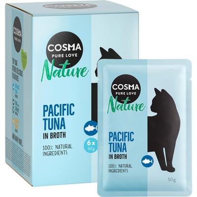 36x50g Nature Maaltijdzakjes Pacifische tonijn Cosma Kattenvoer