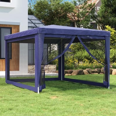 Partytent - Paviljoen Tuin - Outdoor Evenementen - Waterdicht HDPE Dak - 3 x 4 Meter - Blauw