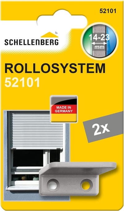 Aanslaghoek Rolluiken - Stopbeugels - Voorkomt Intrekken - Voor Mini Maxi - 38x31x15 mm - Grijs