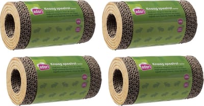 Adori Knaagspeeltje Boomstam Karton - Speelgoed - 4 x Ø9.5x18 cm Bruin