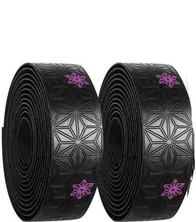 Fiets Stuurtape - Antislip Band - Comfortabel Fietsen - Schokabsorberend Materiaal - 1 Paar - Roze Ster