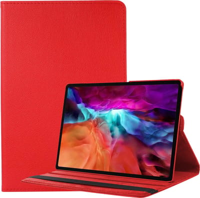 Hoes - Geschikt voor Samsung Galaxy Tab A8 - 360 Graden Draaibare Hard Cover Case - Tablet Hoesje Draaibaar - Rood