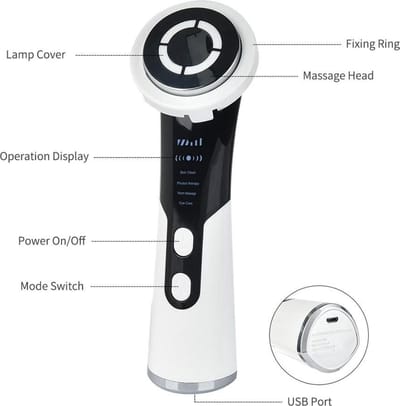 Huid verjongende apparaat, warme massage, reinigen van het gezicht, lifting, anti-age 1st