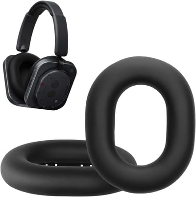 kwmobile 2x oorkussens geschikt voor Nothing Headphone (1) - Earpads voor koptelefoon in zwart