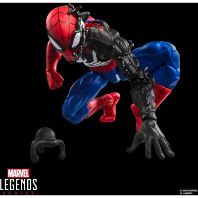 Hasbro Marvel Legends Series Secret Wars Spider-Man (Alien Costume), Marvel Comics Collectible 6 Inch Action Figure