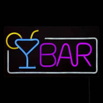 Atmosphera Bar Wandlamp Neon - 42x2x22cm - Multi