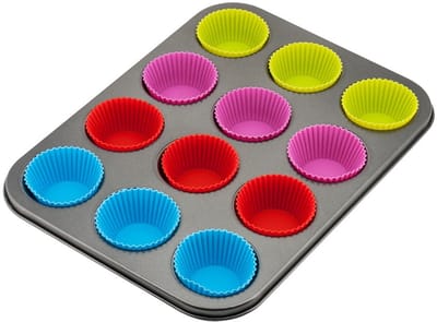 Kinghoff KH-4188 Serie - Muffinvorm - Siliconen Inzetstukken