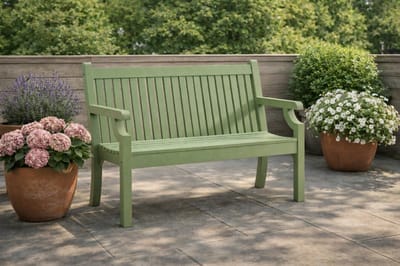 Rockwood® Parkbank Sandwick Kunststof - Egg Green 1.20m 1.20m