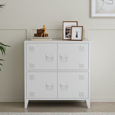 Bureaukast Hamina archiefkast 82x80x40 cm wit