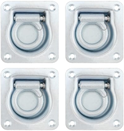 Dailygoods- Sjorogen 800 kg - 4 Stuks - Brandverzinkt Staal - Robuust - Voor Aanhangers/Vrachtwagens - Ideaal voor Transport - Bevestigingsogen