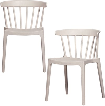 WOOOD Bliss Tuinstoelen - Plant Fiber - Off White Melange - Set van 2