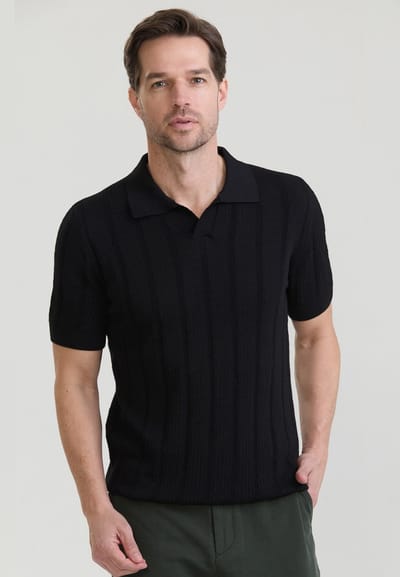 Felix Hardy Polo Shirt Korte Mouwen 100% Katoen Heren Zwart - L