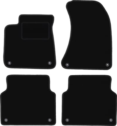 Zwarte veloursmatten voor: Audi A8 D4 sedan (2009-2017)