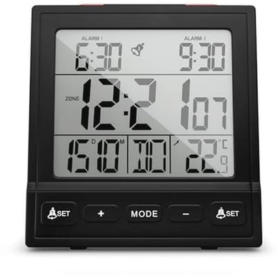 Digitale Wekkerradio met Temperatuurweergave en Alarmfuncties