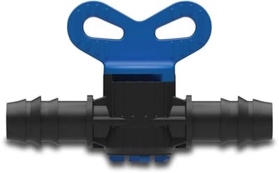 Plugkraan pp zwart 16 mm 1 stuk kunststof Deltafix