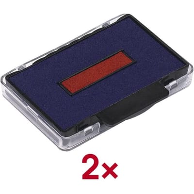 Trodat Reserve-stempelkussen 6/56/2 83493 56 x 33 mm (bxh) Blauw-rood 2 stuk(s)