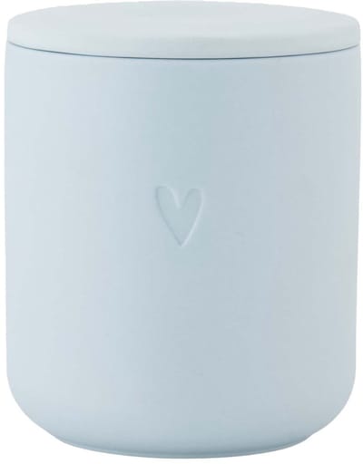 Zusss Geurkaars Keramiek Hartje Keramiek / Paraffine Blue