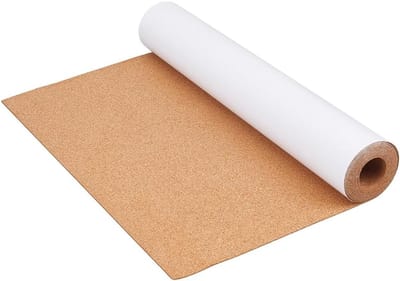 Adhesieve Korkrol voor Meubelreparatie en Wanddecoratie - 1mm Dikte, 40cm x 2.4m, Ideaal voor DIY Klussen en Lades