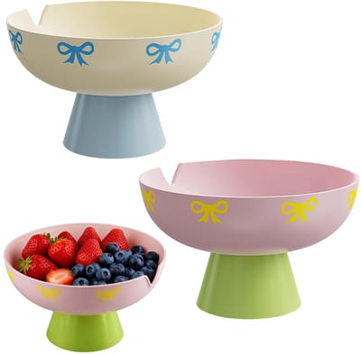 Dailygoods- Fruitmand 2 stuks - Etagere - Fruitschaal - Waterafneembaar - Keuken - Elegant uiterlijk - Hoogwaardige materialen