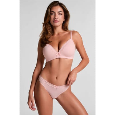 Hunkemöller Dames Lingerie String Lola - Roze - maat XS