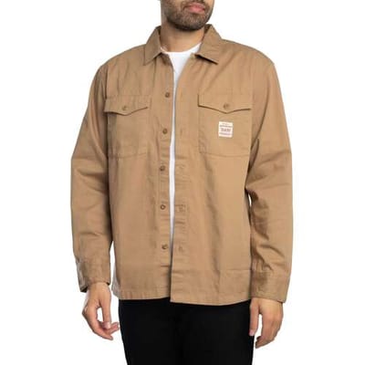 Levi's Long Sleeve Worker Shirt Maat: S | Casual Overhemden Outlet | Heren | Beige
