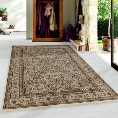 Flycarpets Klassiek Beige Vloerkleed Bukhara - Oosters motief - Perzisch Tapijt Laagpolig - Woonkamer - 160x230 cm
