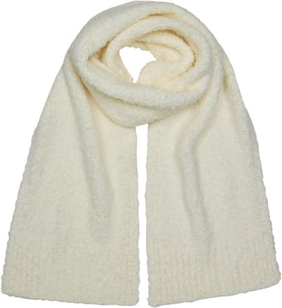 FALKE Selection Bouclé sneldrogend warm wol wintersjaal unisex wit - maat ONESIZE