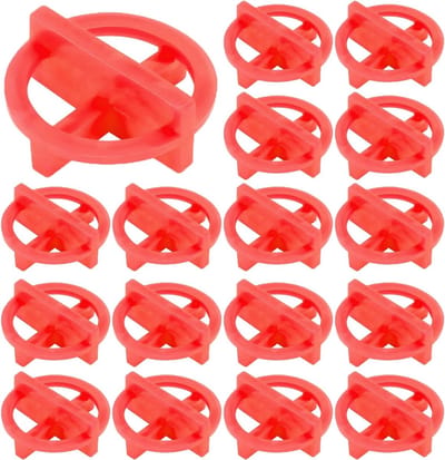 100 Stuks Tegel Niveau Systeem Spacers - Herbruikbare Tegel Positionering Kruis Tools voor Vloeruitlijning en Tegelinstallatie (2mm Speling)