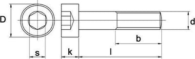 Inbusbout M3x25mm zwart staal - 100 stuks