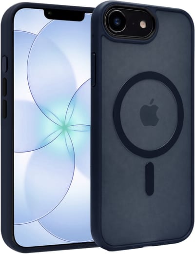 Hoesje - Geschikt voor Apple iPhone 17e - Magsafe Compatible - Sterk & Shockproof - Back Cover - Telefoon Hoes Shockproof - Shock Proof Case - Telefoonhoes - Donkerblauw