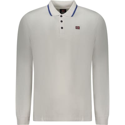 Noorwegen 1963 Bianco Katoenen Heren Polo Shirt
