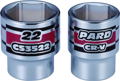 3/8'' Zeskants vlakke dop