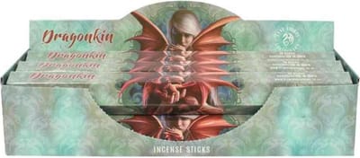 Anne Stokes - Wierookstokjes Dragon Kin Groen - Doos van 6 pakjes