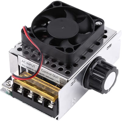 Allecto - Spanningregelaar - Snelheidscontroller - Voor ventilatoren en motoren - 220V - 4000W - Dimmer - Efficiënt en betrouwbaar - Geschikt voor ...