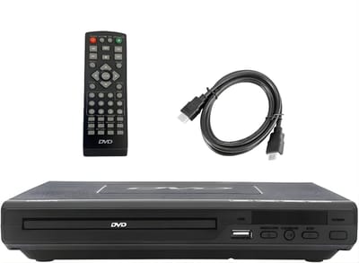 AHD® DVD Speler Met HDMI - DVD Speler - DVD Speler Portable - DVD Speler HDMI - DVD Speler Auto - Zwart - 23cm x 22cm x 4cm