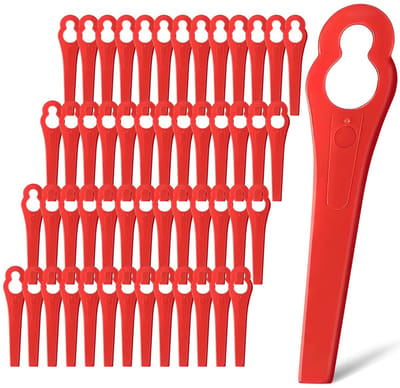 Allecto - Vervangingssnijbladen - 100 Stuks - Hoogwaardige nylon kwaliteit - 90 mm - Voor Stihl Polycut modellen - Ideaal voor strimmers