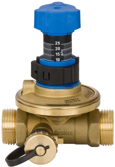 Danfoss Strangdifferentiaaldrukregl, ASV-PV DN 15, G 3/4 AG, sollw, 0,05-0,25bar, 003Z5611