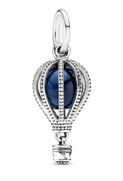 Fler® | 925 Sterling Zilver Bedels | Luchtballon bedel | 925 Sterling Zilver | Ballon Charm | Airballoon | Past op populaire bedel armbanden (standaard - 3mm) | armbandbedel | Bedels | Kerst kado | Sinterklaas cadeau | Valentijnsdag geschenk