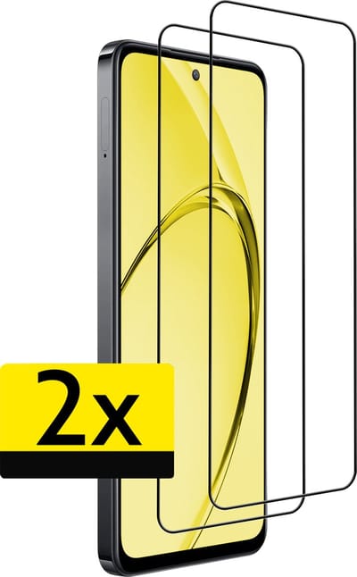 Screenprotector - Geschikt voor OPPO A80 - 2 Stuks - Full Cover - Beschermglas - Gehard Glas - Tempered Glass - Screen Protector