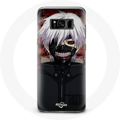 Coque maniacase pour Samsung Galaxy S8 Tokyo Ghoul Kaneki Ken Masque Japonais Anime zwart