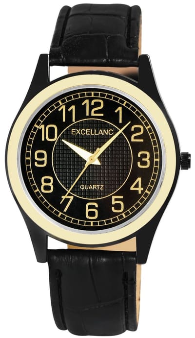 EXCELLANC Herenhorloge Imitatieleer Mineralglas
