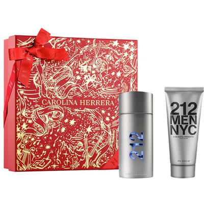 Ensemble Carolina Herrera: 212 NYC, Eau De Toilette, Pour Homme, 100 ml + 212 NYC, Baume Après-Rasage, 100 ml