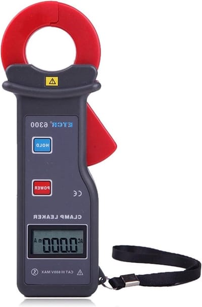 Aardlekstroommeter Klem - Lekkage Tester - Stroom Meten - Hoge Precisie - 25mm Klem - Zwart