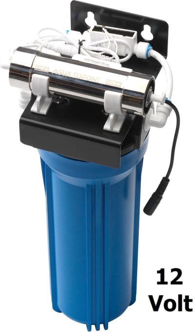 PH3-S101 Undersink Waterzuiveringsinstallatie (12Volt) – Compact UV Waterfilter voor Schoon Drinkwater Thuis of Onderweg / 12 Volt