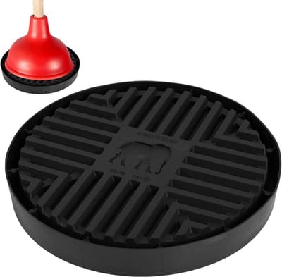 18cm Zuigermat Rond - Opvangmat voor Toiletzuiger - Lucht Droogmat voor Plunger - Badkameraccessoires Organizer