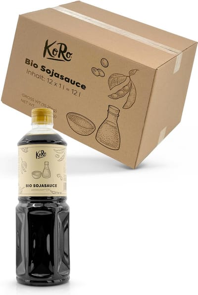 KoRo | Bio vegan sojasaus met minder zout 12 x 1 L